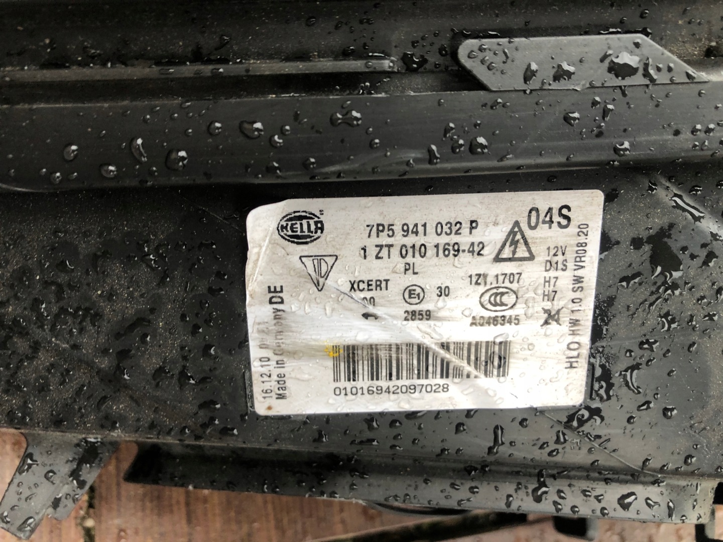 bonnet bumper Porsche Cayenne 7P 10-14 3.0d