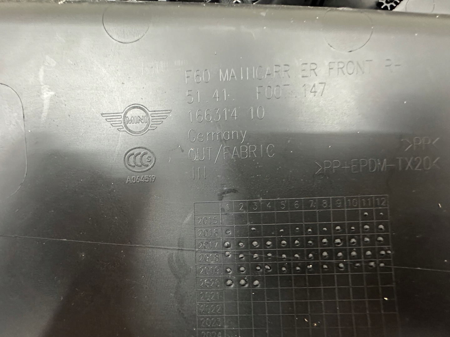 MINI F60 COUNTRYMAN verkleidung Tür