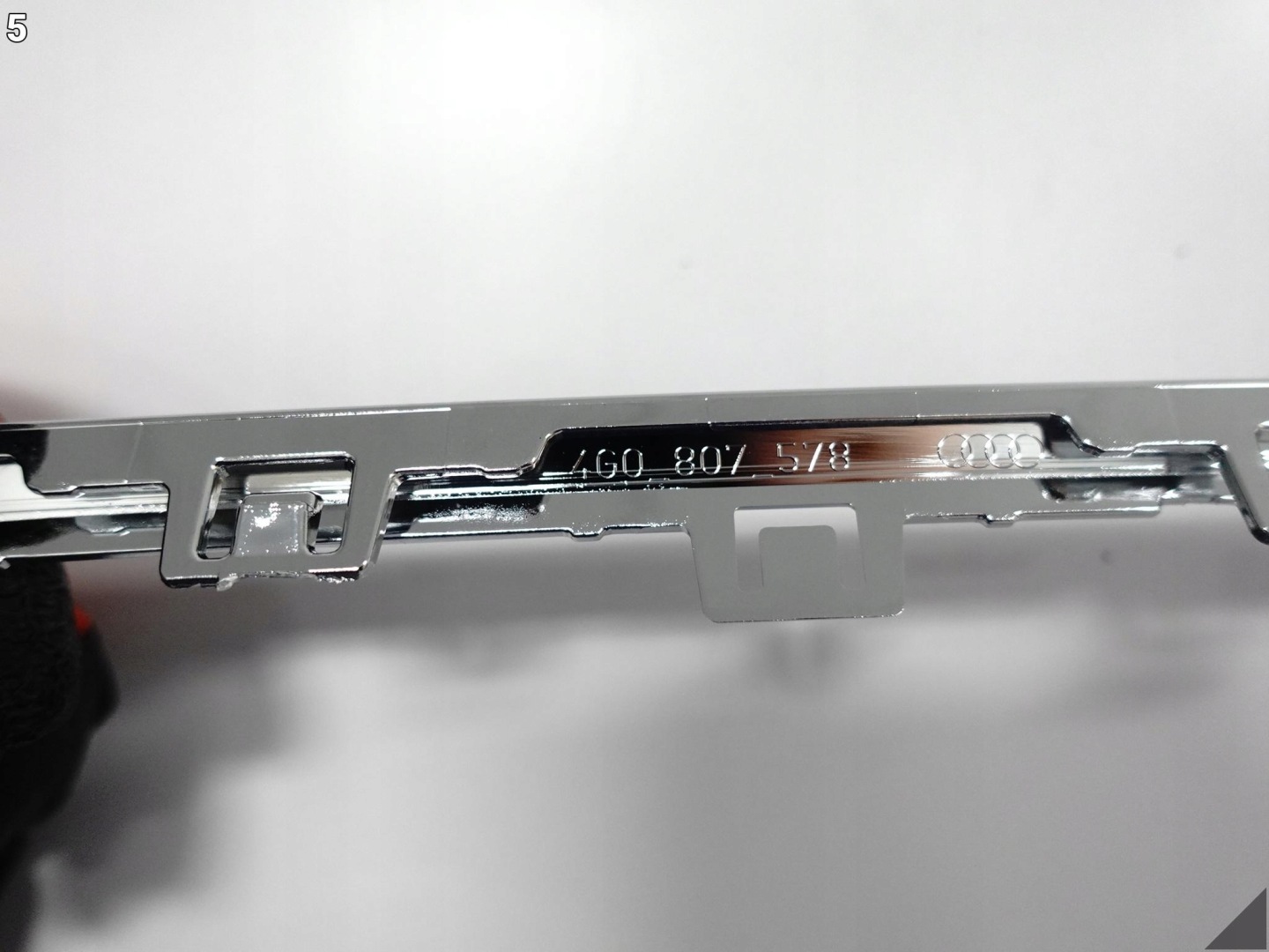 AUDI A6 4G0 C7 LIFT 14-18 moulding accessories W bumper front CHROM 2ZZ
