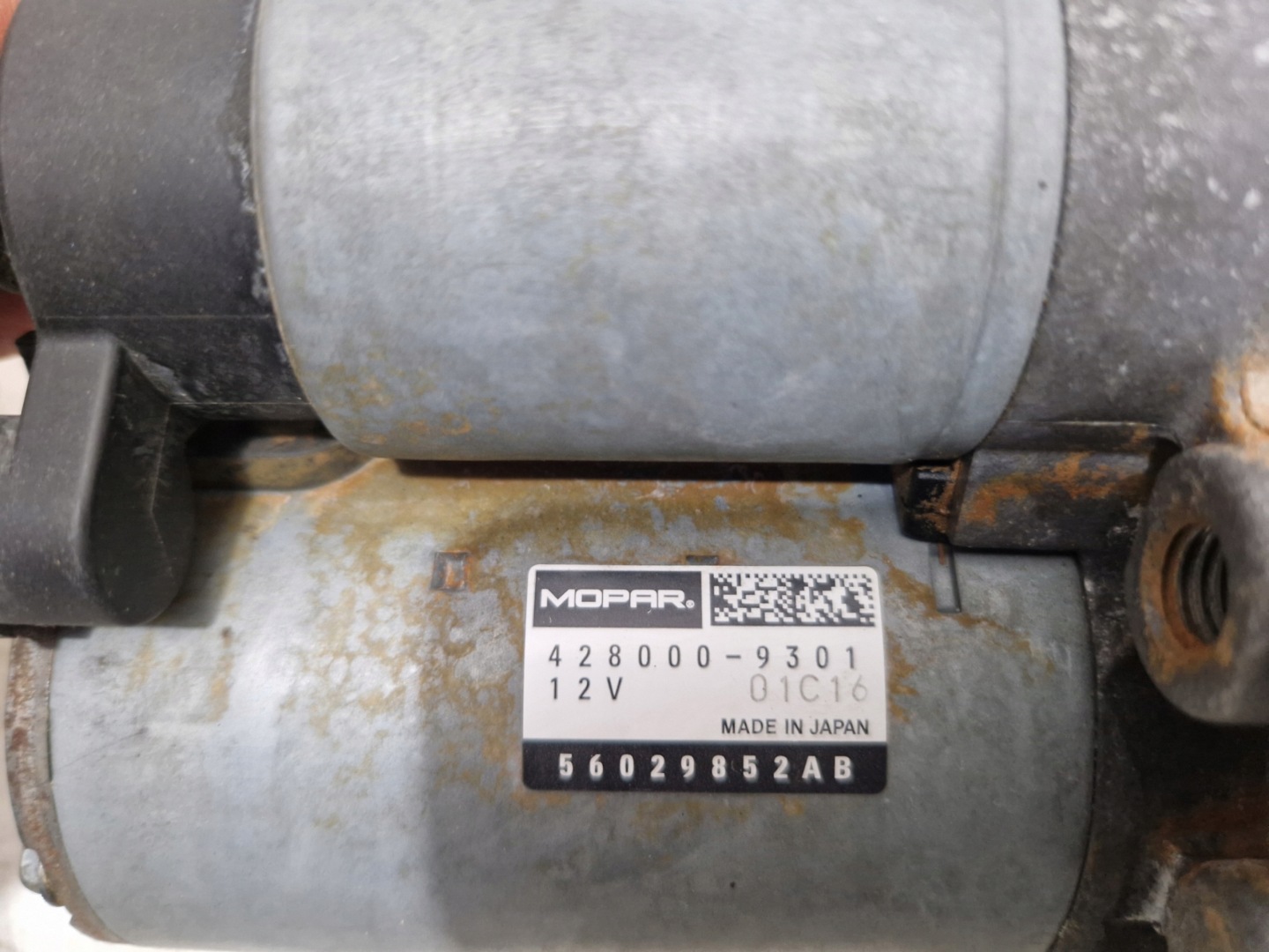 DODGE CHARGER 2019- 3.6 V6 starter 56029852AB