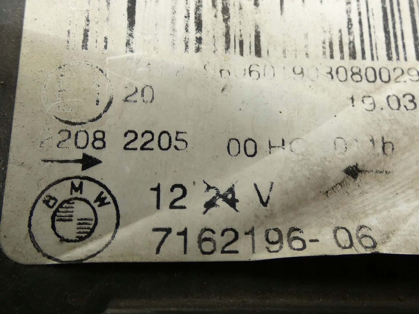 light REFLEKTOR right front right front BMW X3 E83 LIFT 7162196
