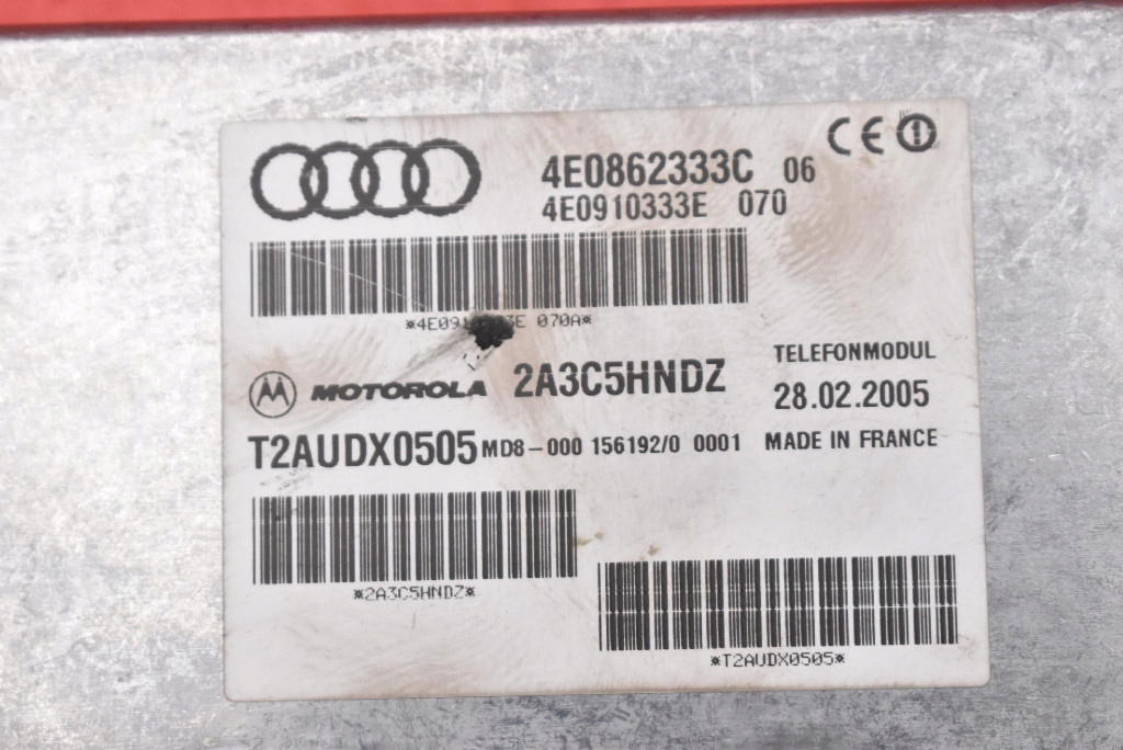 riadiaca jednotka modul TELEFONU 4E0862333C 4E0910333E AUDI A6 C6 04-08