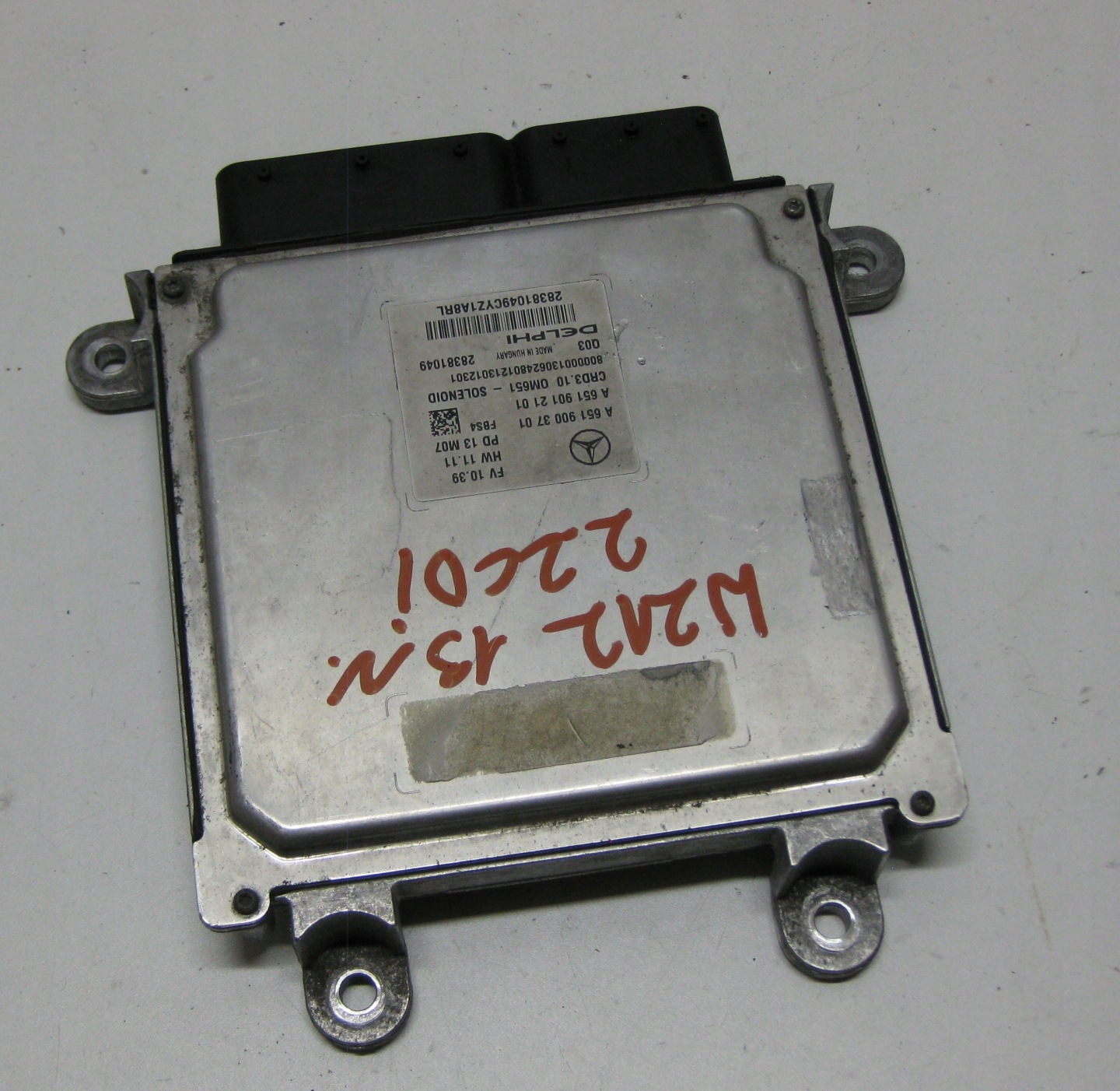MERCEDES W212 LIFT E KLASA 13R control unit computer of the engine A6519003701