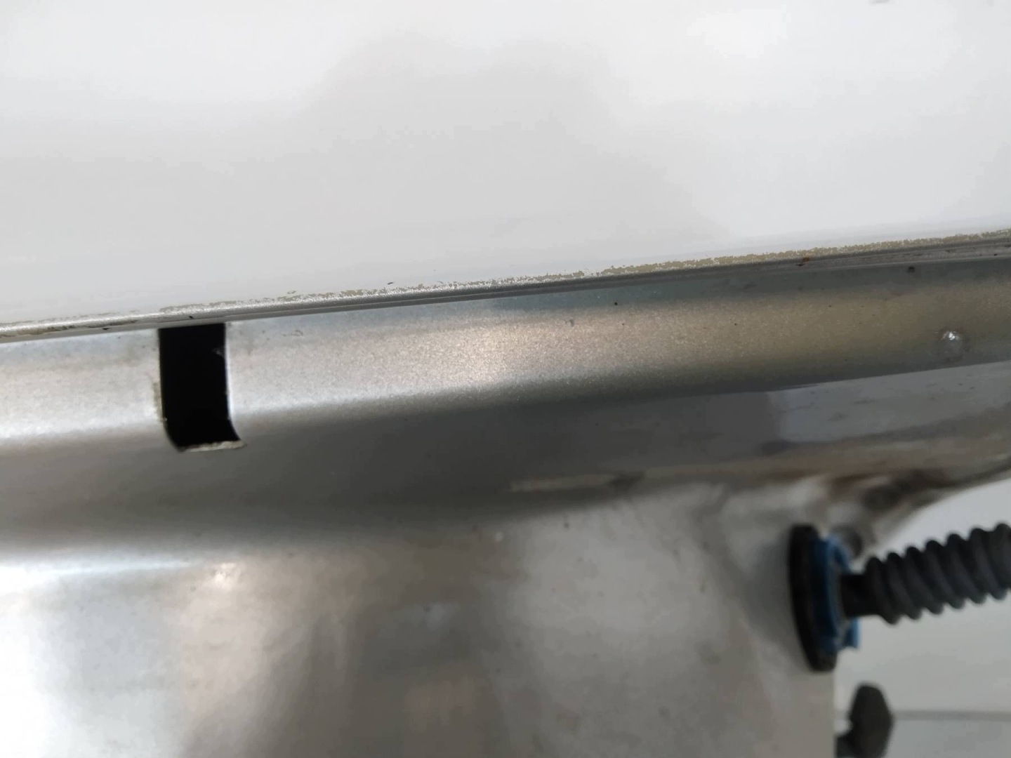 Tür rechts heck silberne Opel Corsa IV (2006-2014) D