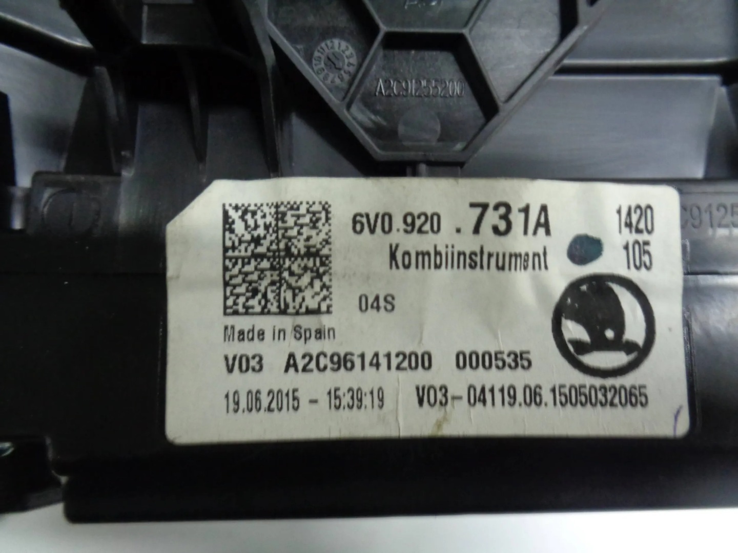 SKODA FABIA III 1.4 TDI DIALS DIALS EUROPA 6V0920731A