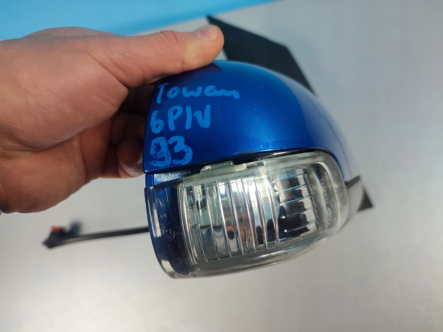 mirror right VW TOURAN and 2003- 6 PIN blue