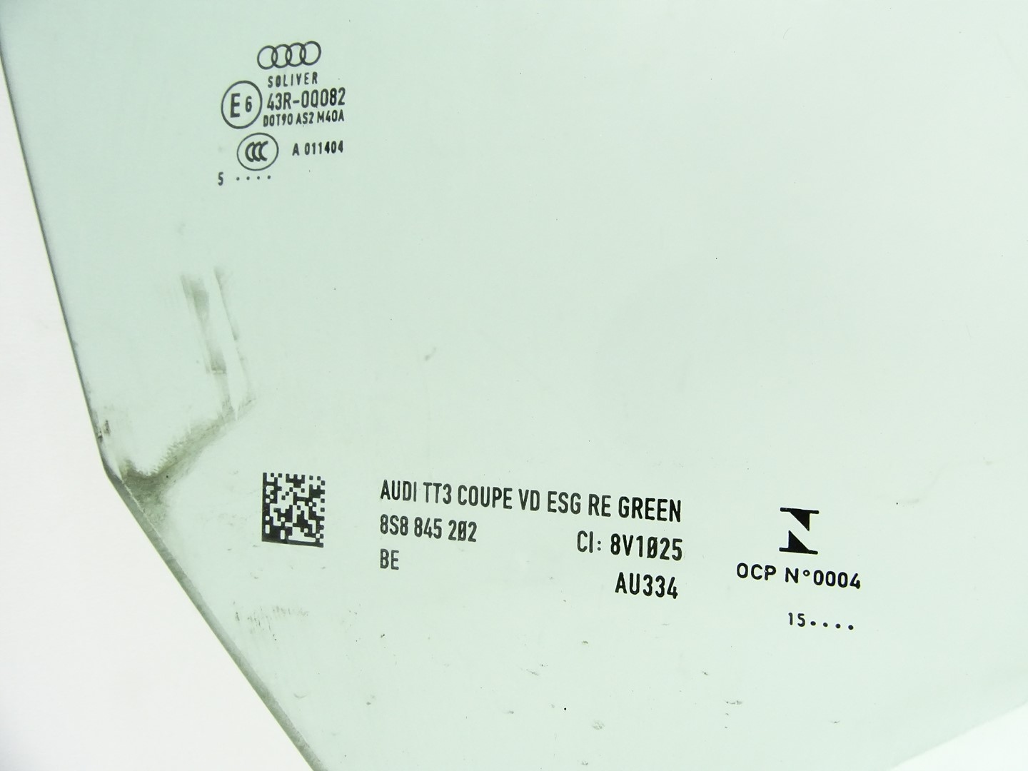 window side door right front right front AUDI TT 8S 2015 8S8845202