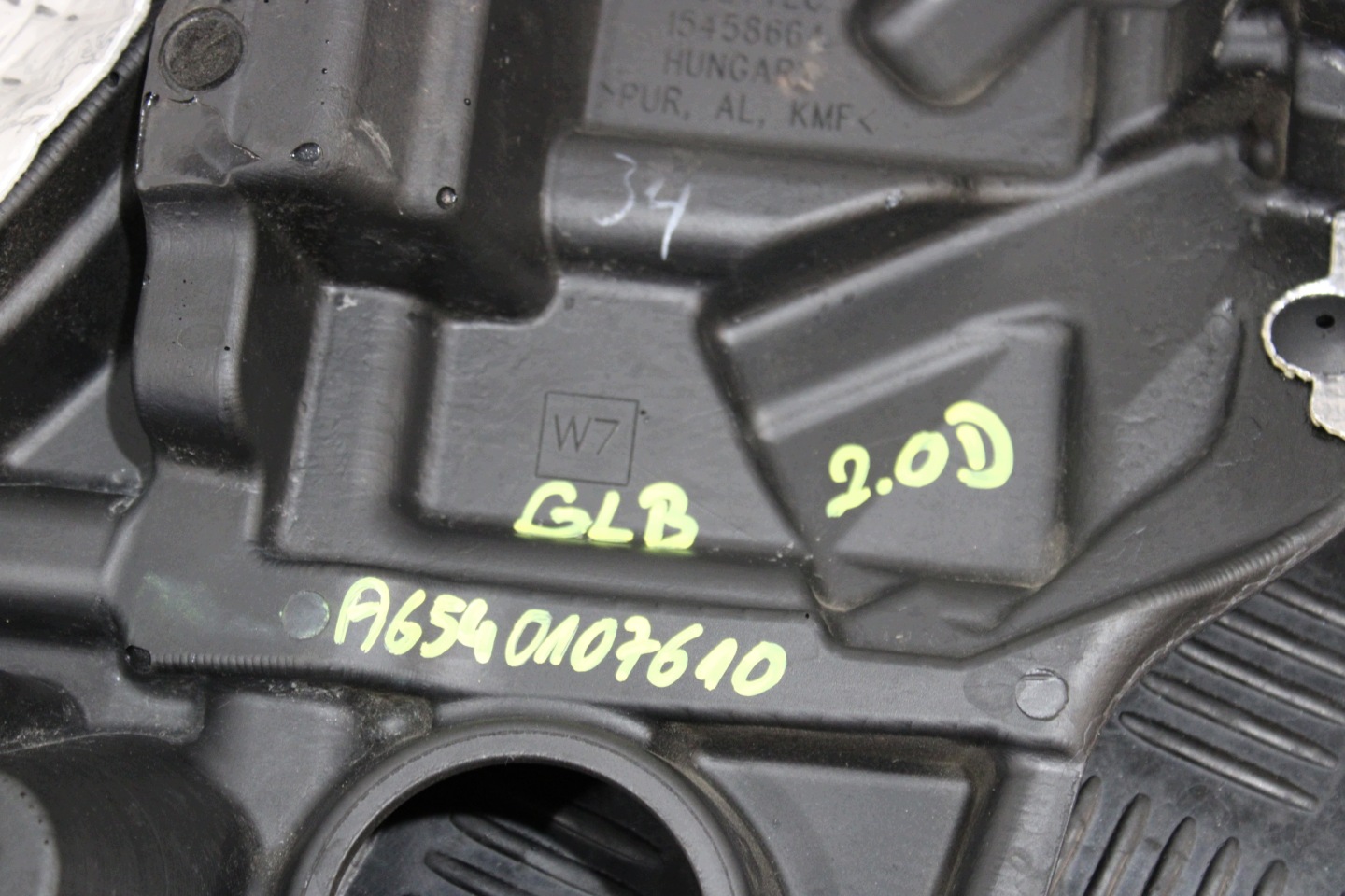 cover for engine A6540107610 MERCEDES GLB X247 2,0 CDI