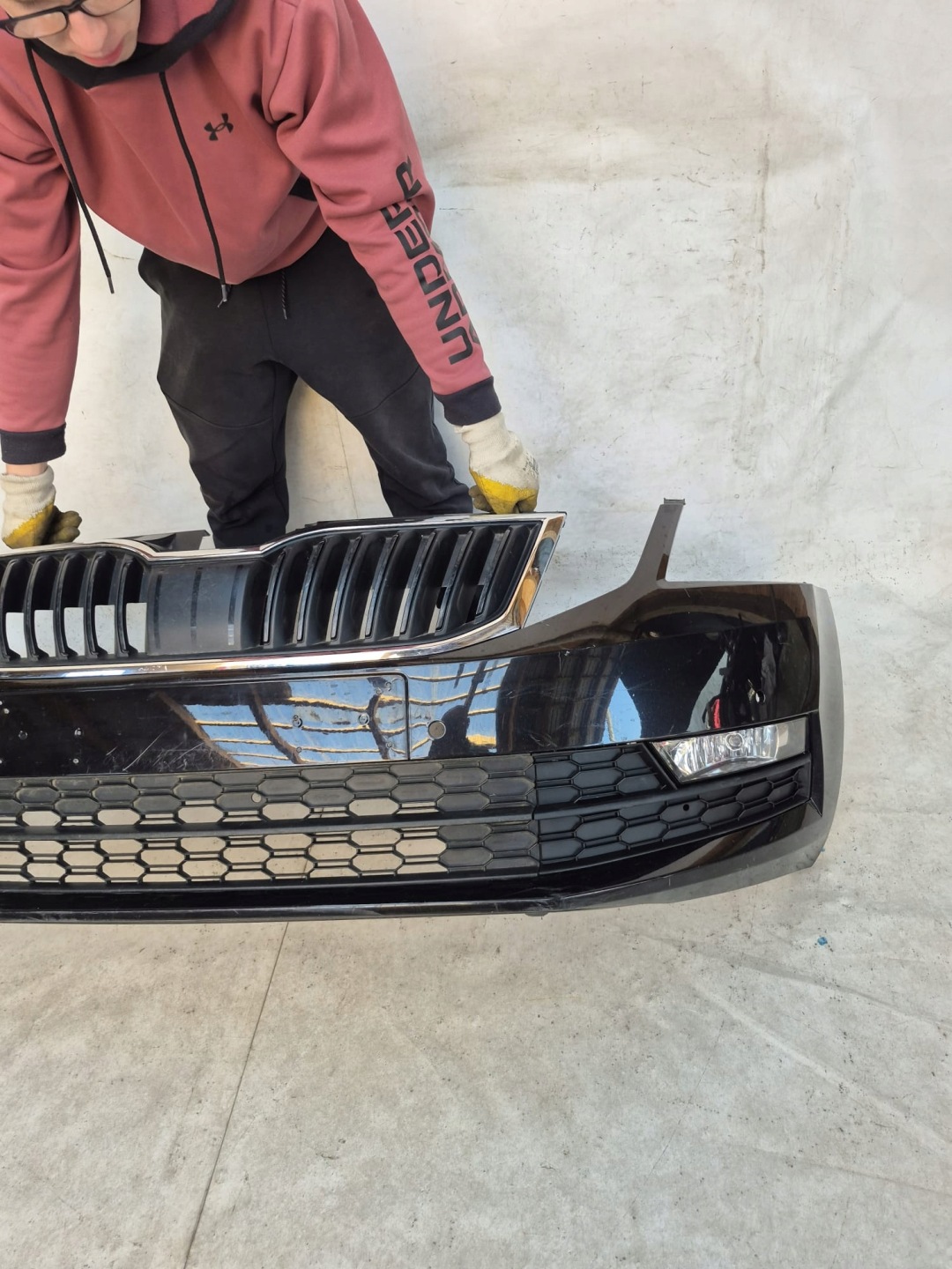 SKODA OCTAVIA III LIFT 17- bumper front front 4XPDC 5E0807221N