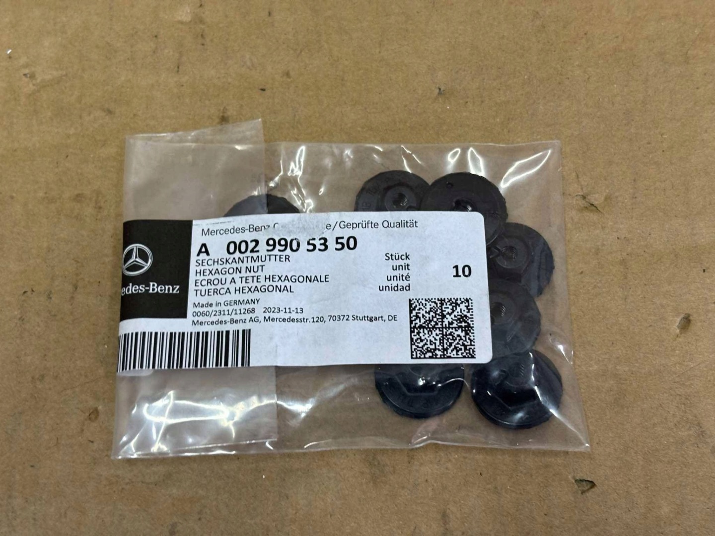 nuts NADKOLA holder MERCEDES A0029905350