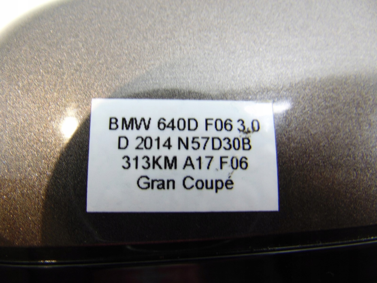 mirror left KAMERA 3 PIN BMW 6 F06 A17 UK