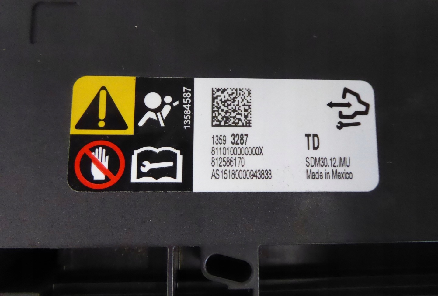 SENSOR Module Airbag OPEL INSIGNIA A LIFT