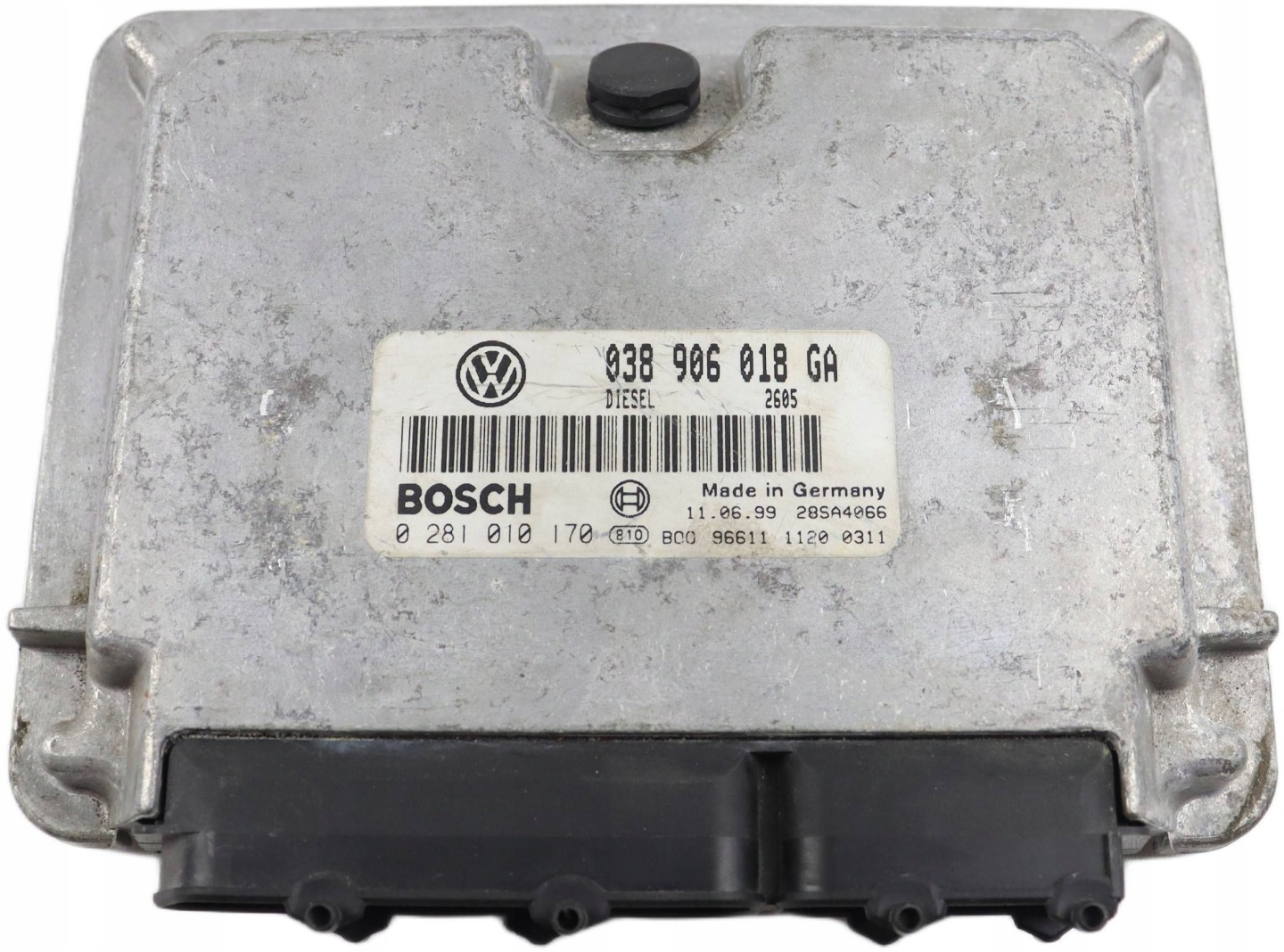 VW PASSAT B5 computer Centralina Motore 1.9 TDI 038906018GA 0281010170