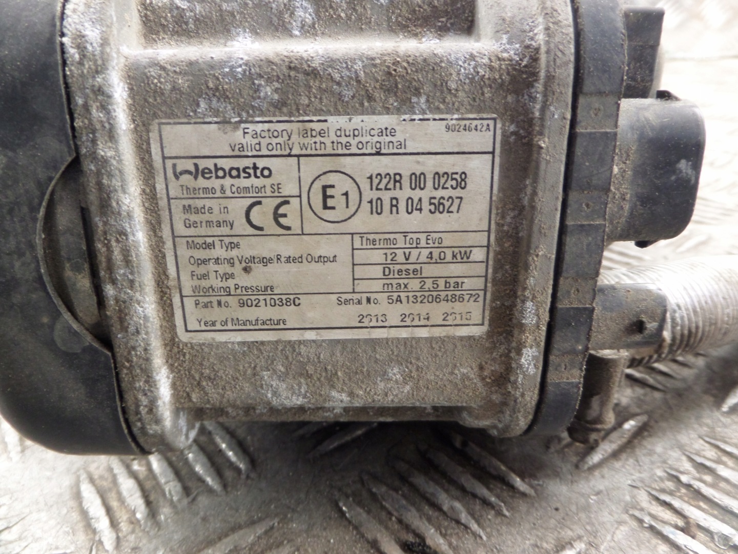 WEBASTO webasto 122R000258 VW AMAROK
