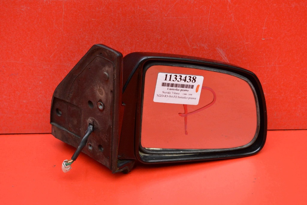 mirror right black, EU 017449 SUZUKI VITARA 1 and 88-98 3 PIN