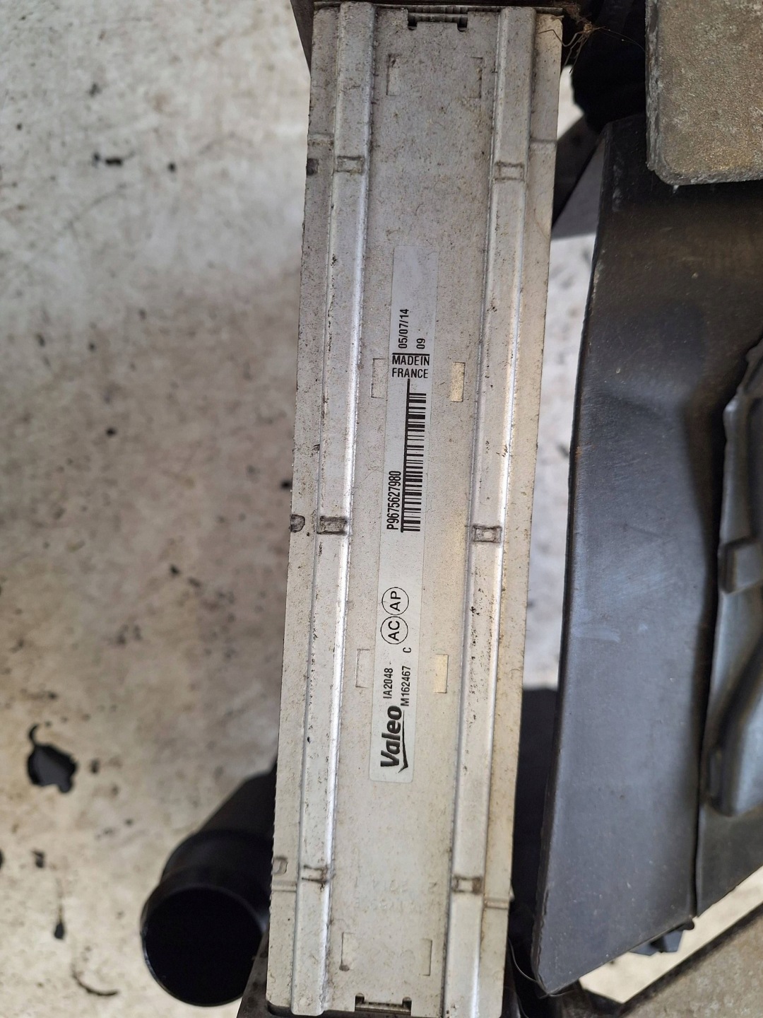 PEUGEOT 308 T9 13-17 support panel for radiators 1.6 E-HDI