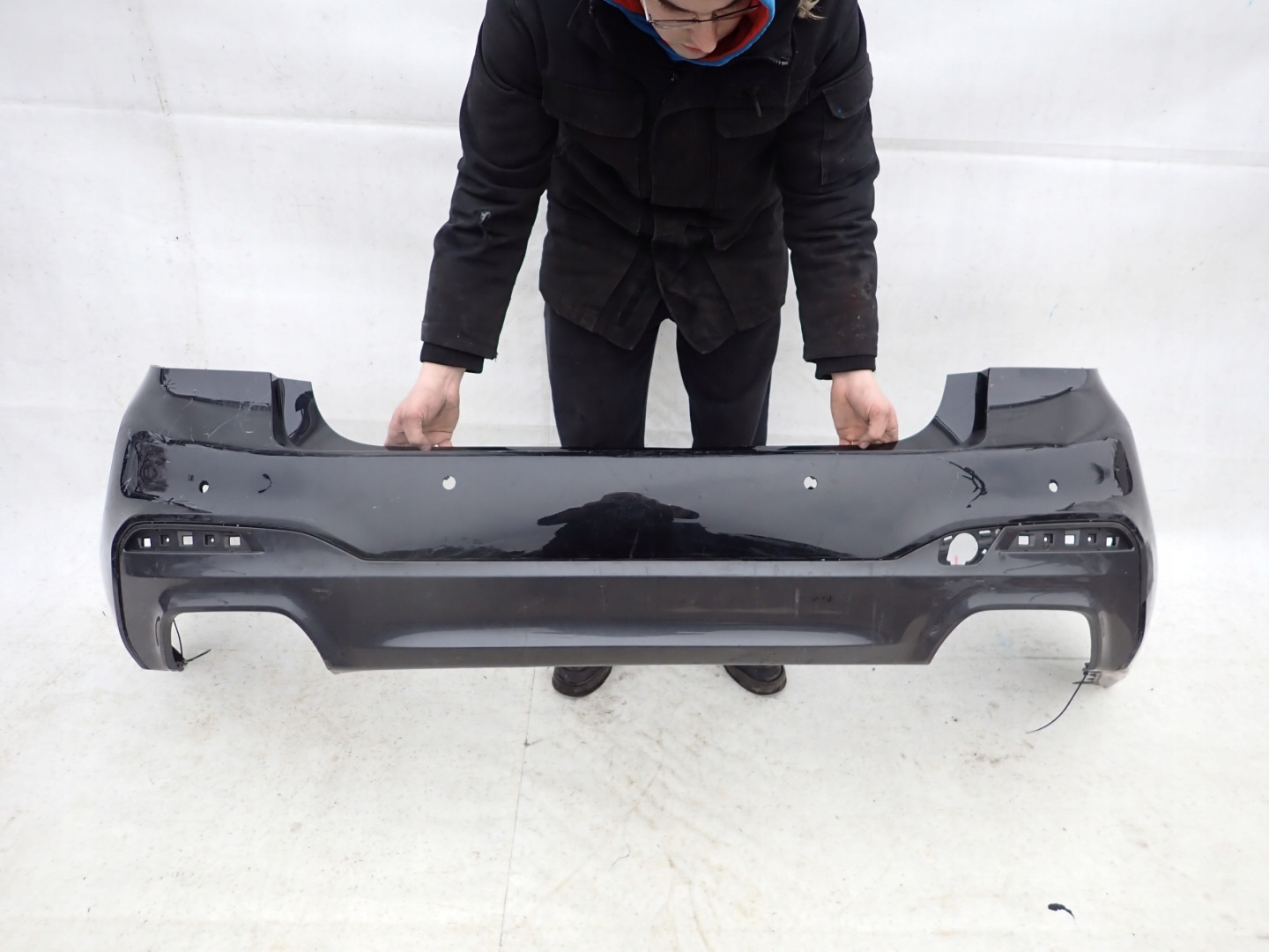 BMW 5 G30 m-packet sedan 17- bumper rear part PDC
