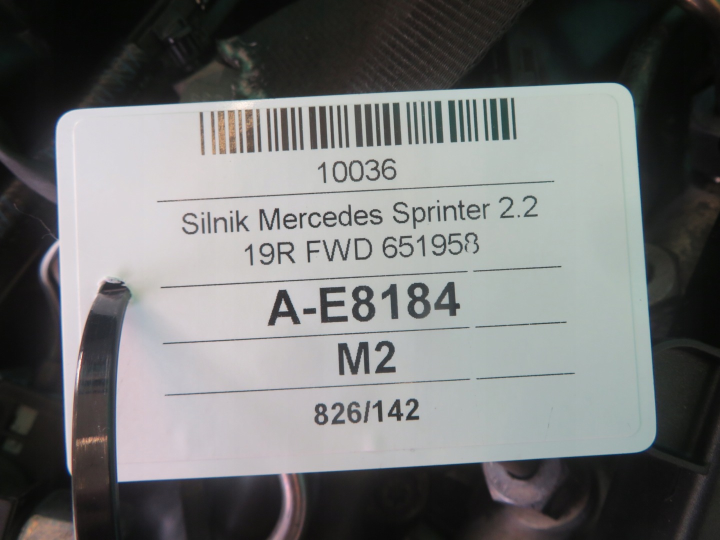 MERCEDES SPRINTER 19R 2.2 CDI engine complete 651958 FWD