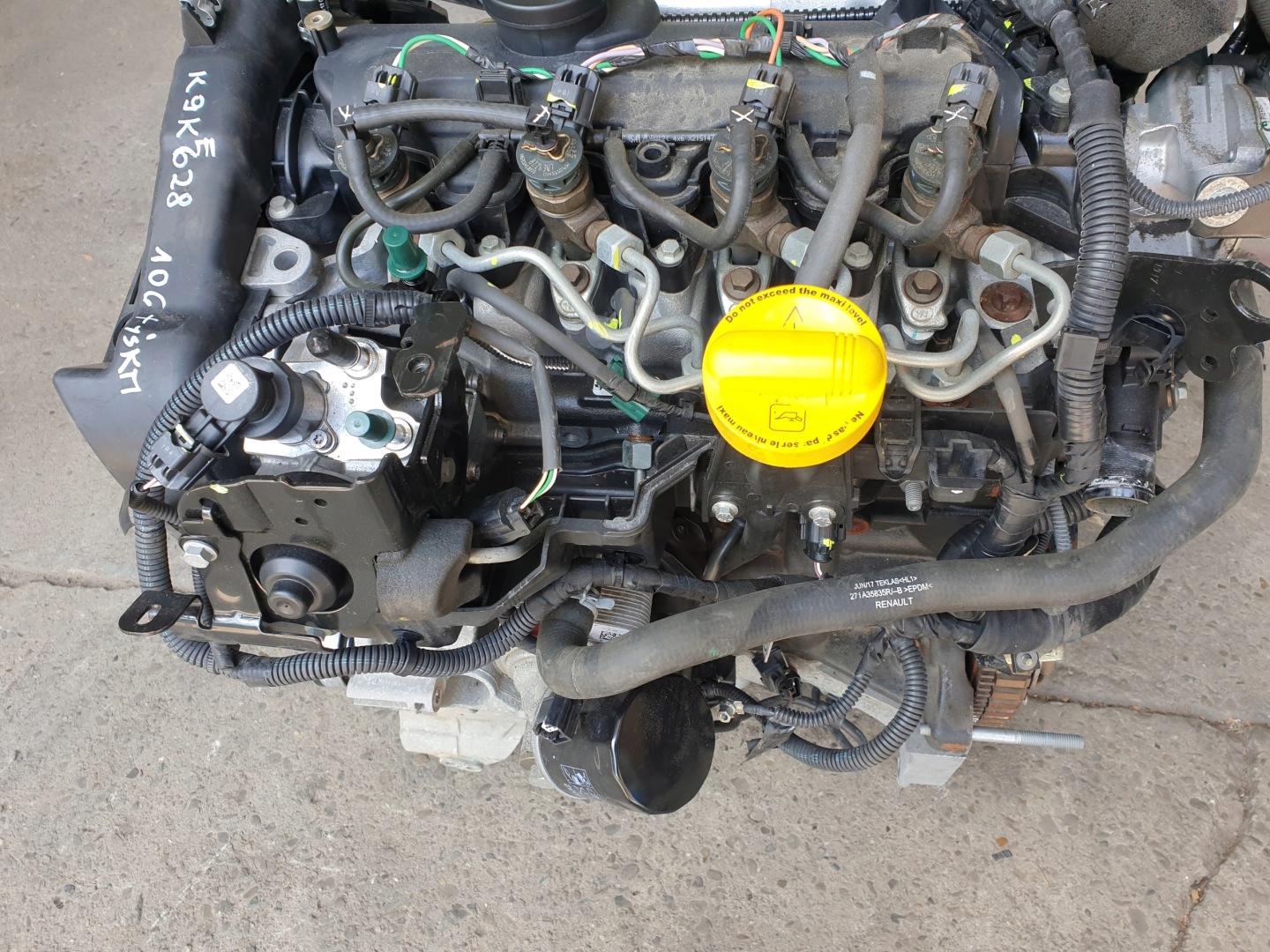 engine 1.5 DCI K9KE628 RENAULT CLIO 4 IV CAPTUR 2014