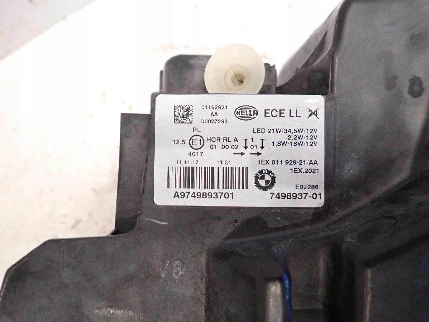light front front left BMW 1 F20 F21 LIFT 2015- FULL LED 7498937-01