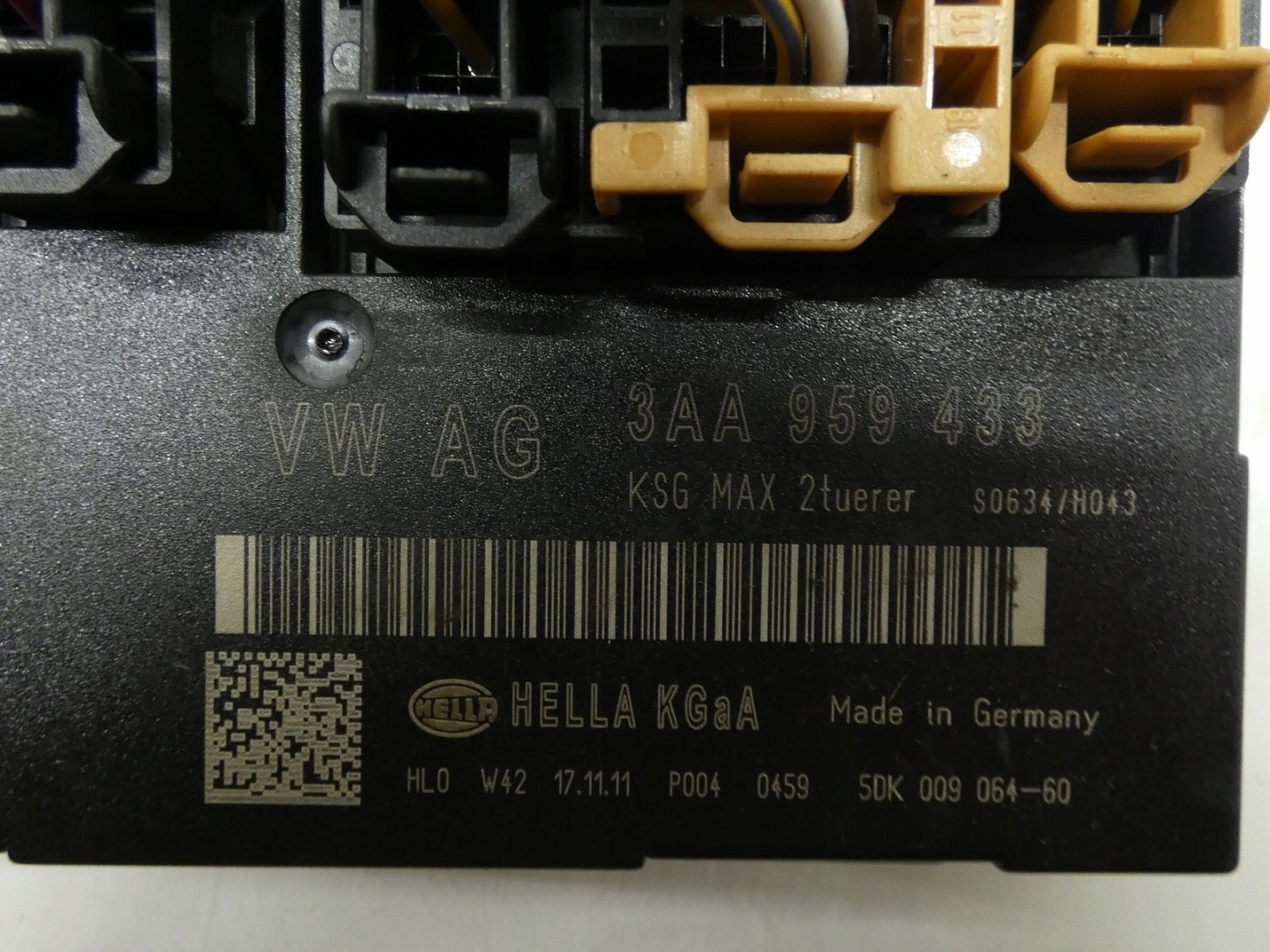 module control unit KOMFORTU VW PASSAT B7 PASSAT CC 3AA959433