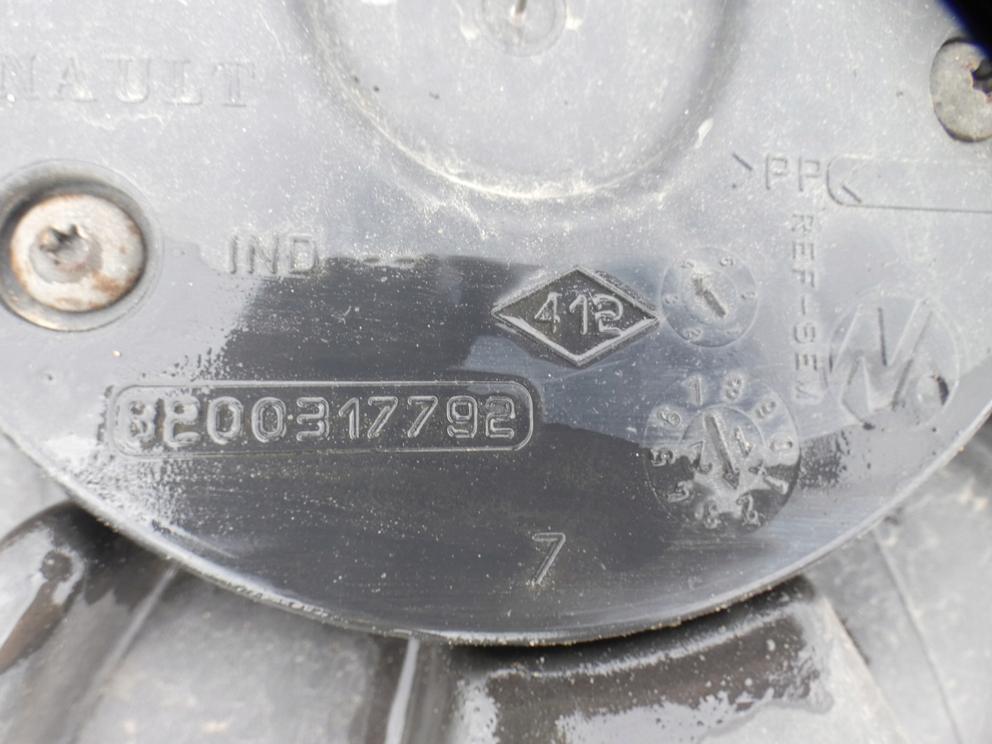 sump floor boot rear part rear RENAULT SCENIC III 3