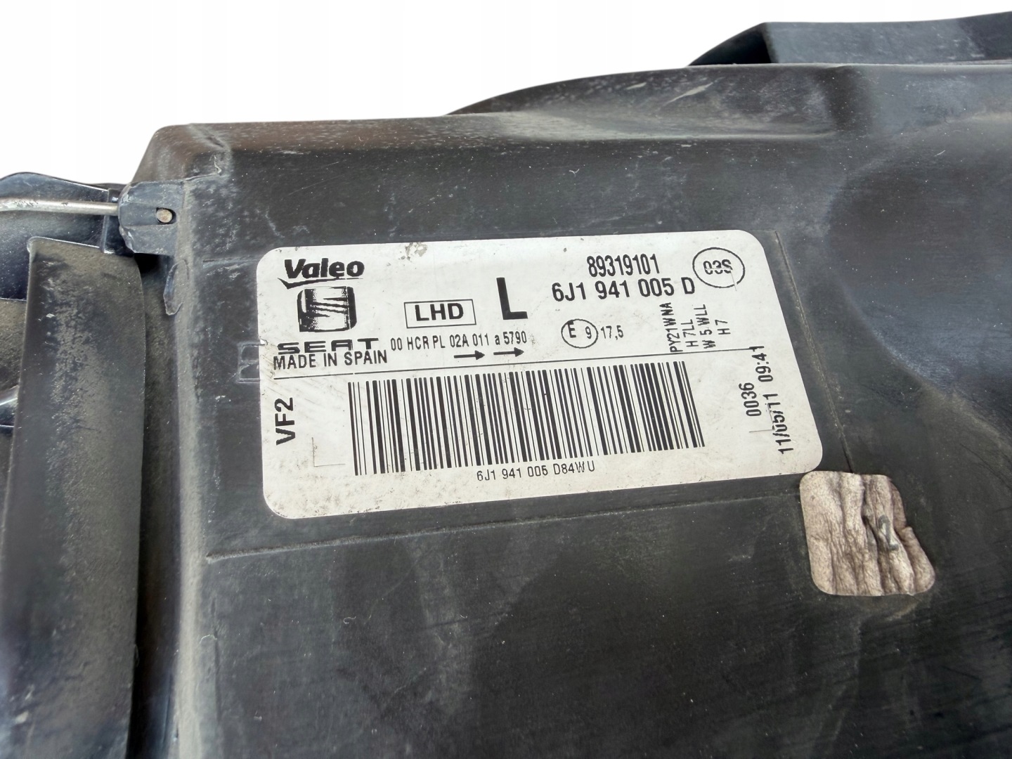 light left front SEAT IBIZA IV EUROPA 6j1941005D