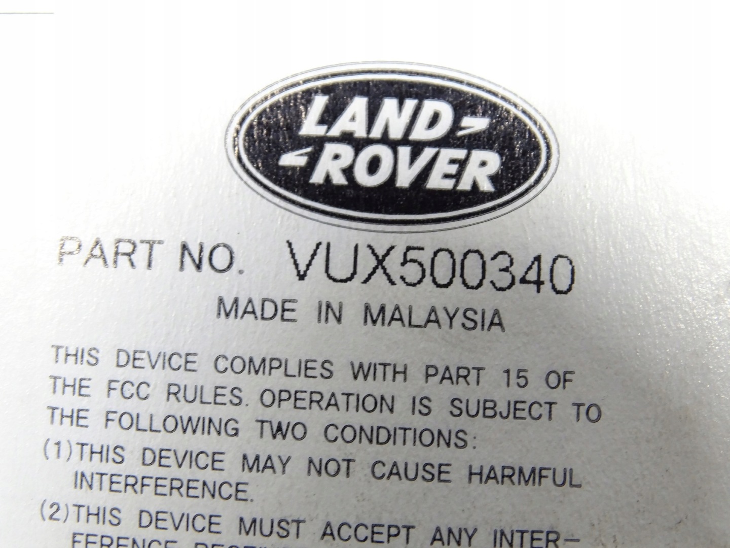 RADIO FABRYCZNE CD RANGE ROVER L320 VUX500340
