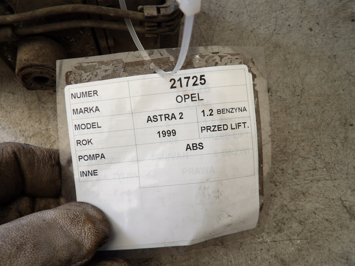 Opel Astra II G Pompa ABS 0265216651 90581417