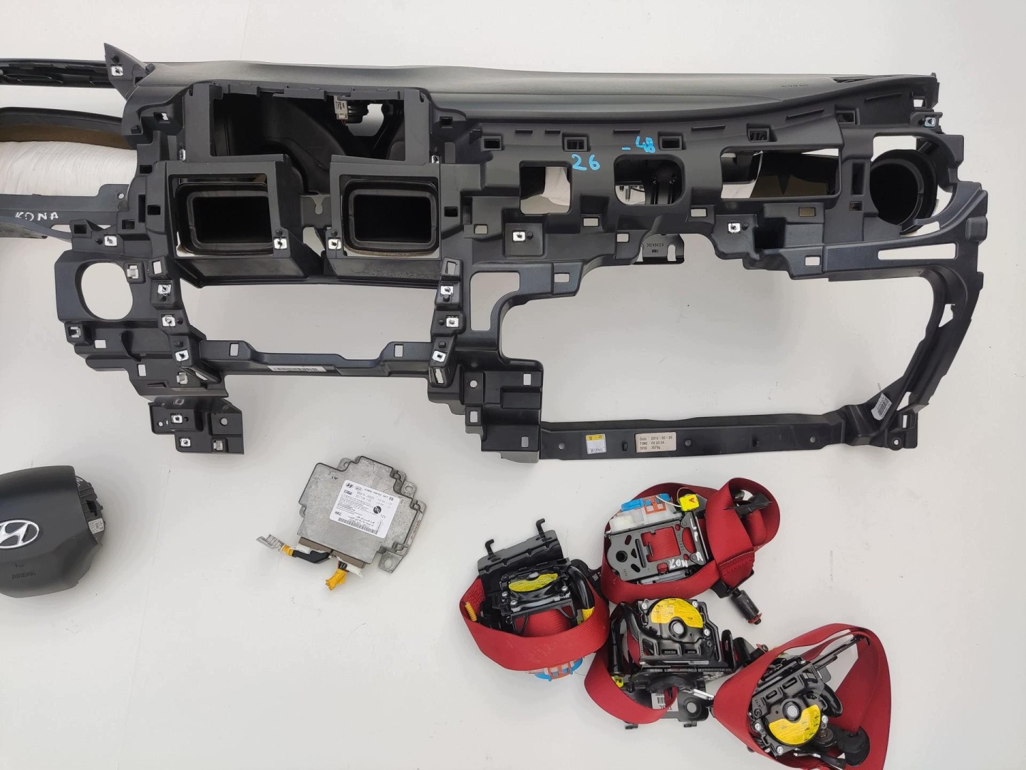 dashboard console airbag airbag tension belts SENSOR HYUNDAI KONA and 2017-2020