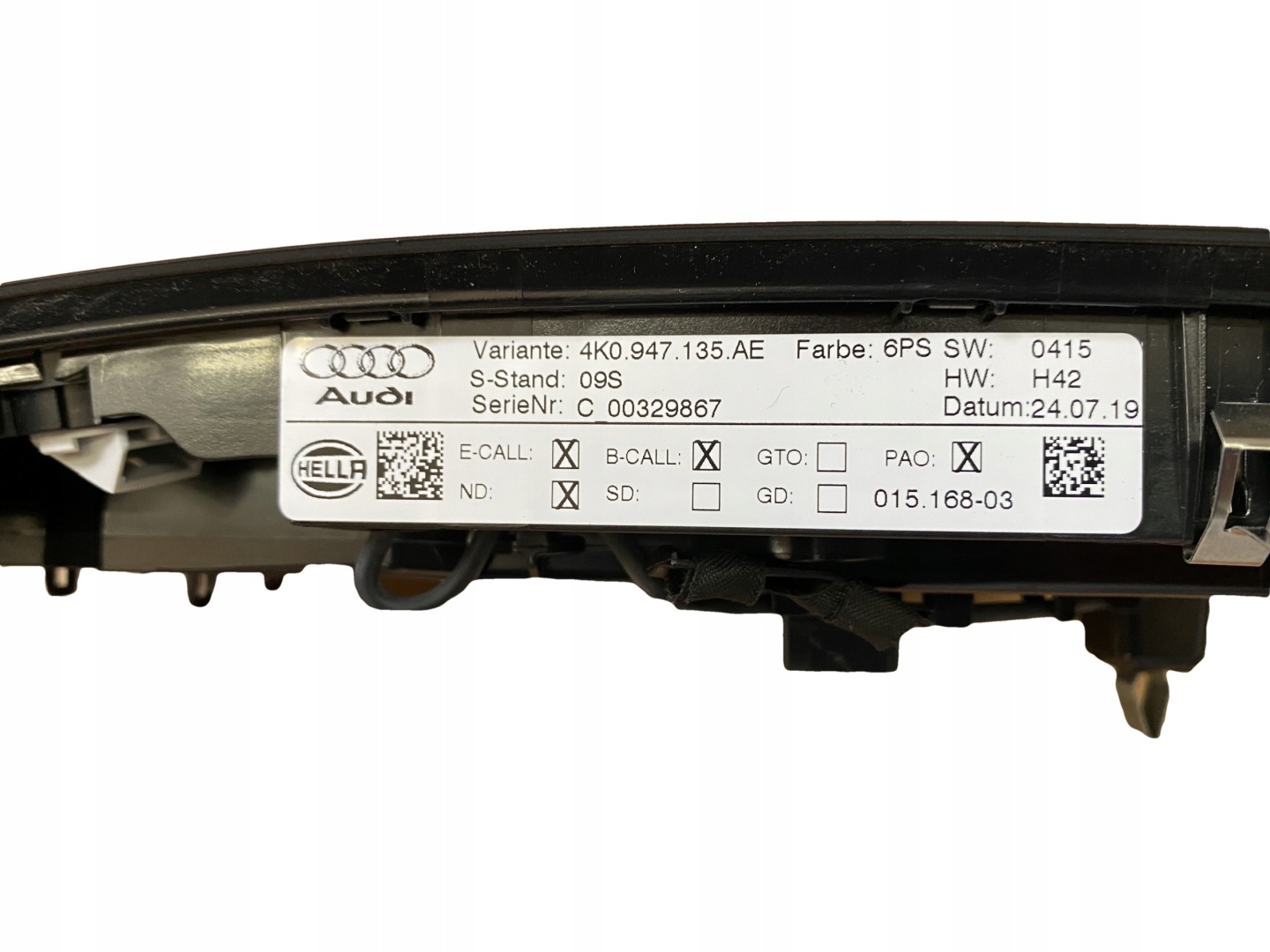 AUDI A4 A5 8W B9 FANALE interna LED 4K0947135AE
