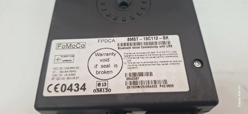 module BLUETOOTH FORD MONDEO 8M5T19C112BK