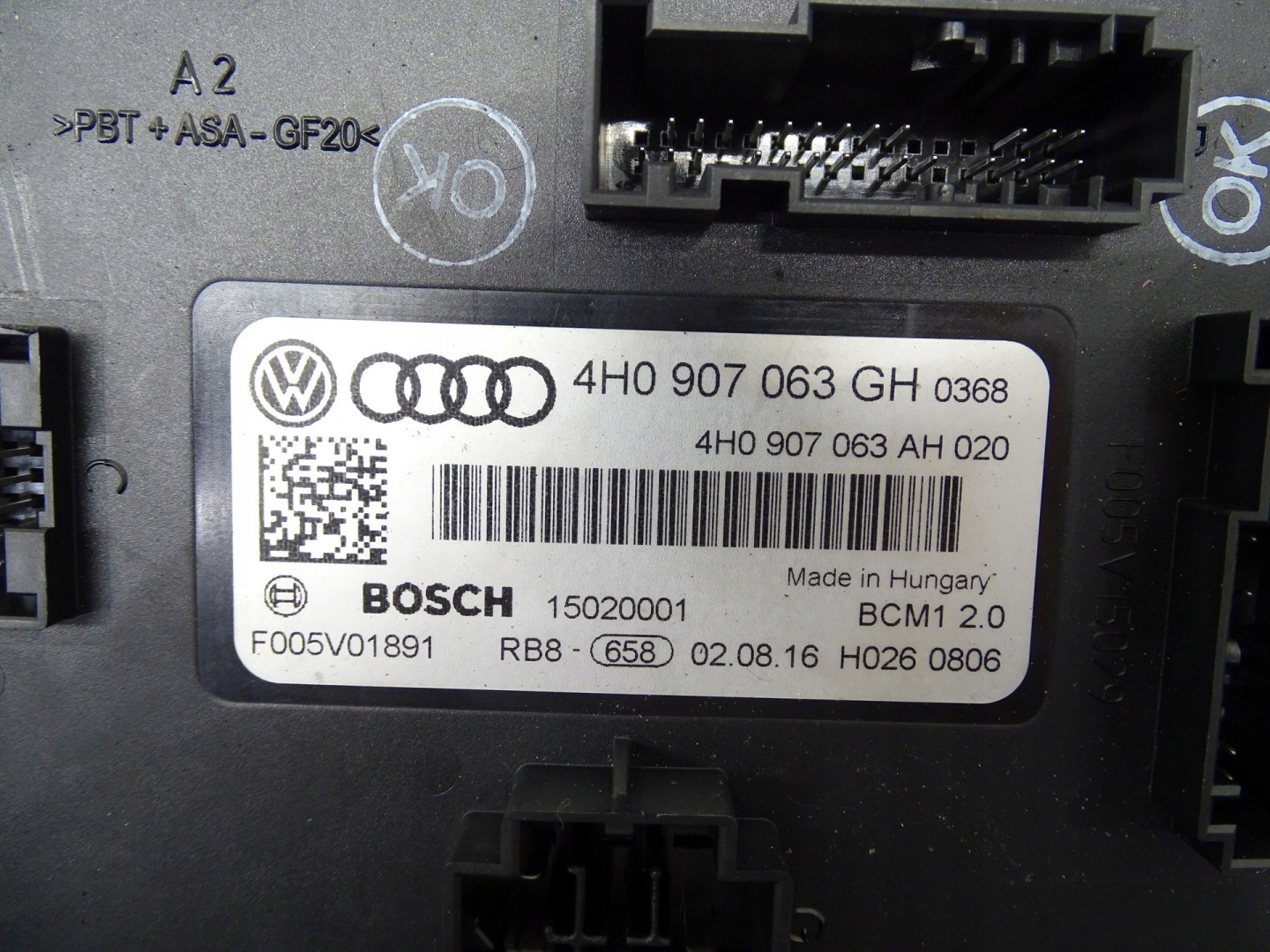 module control unit KOMFORTU BMC AUDI A6 C7 4H0907063GH