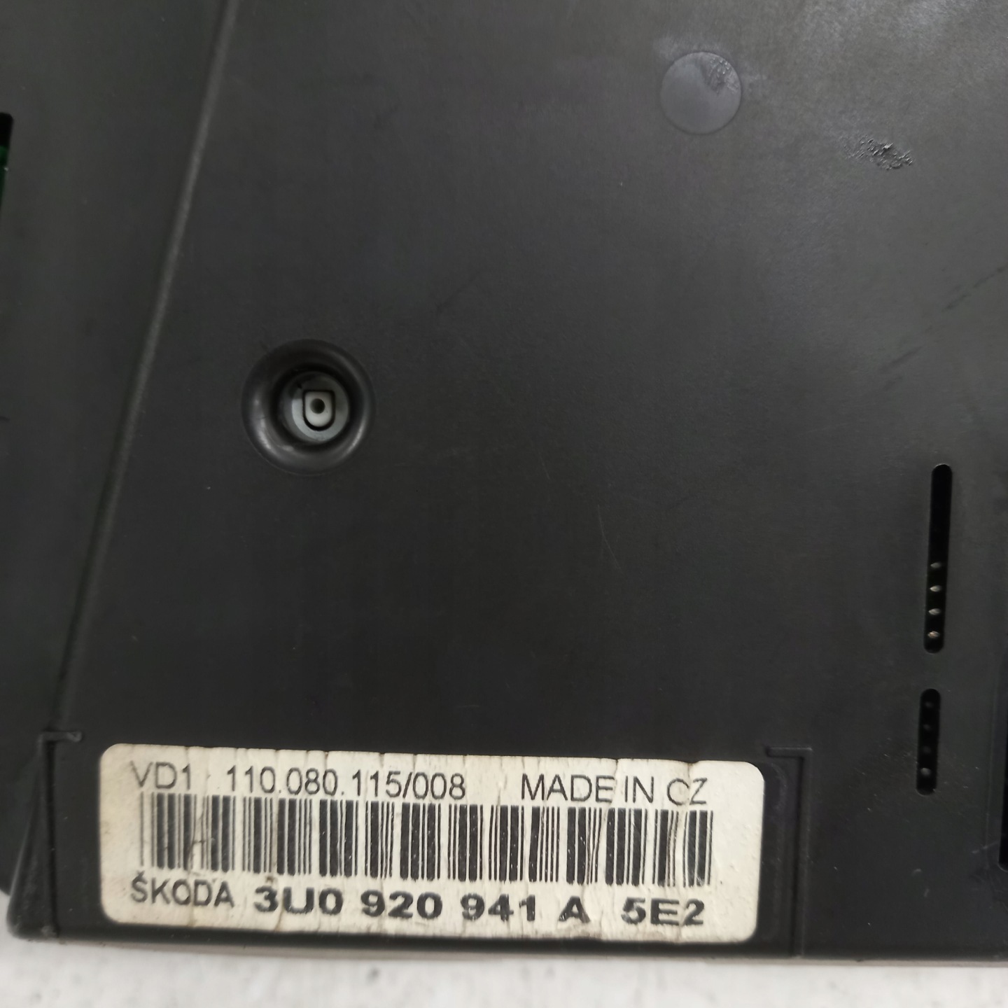 dials dials SKODA SUPERB 3U0920941A