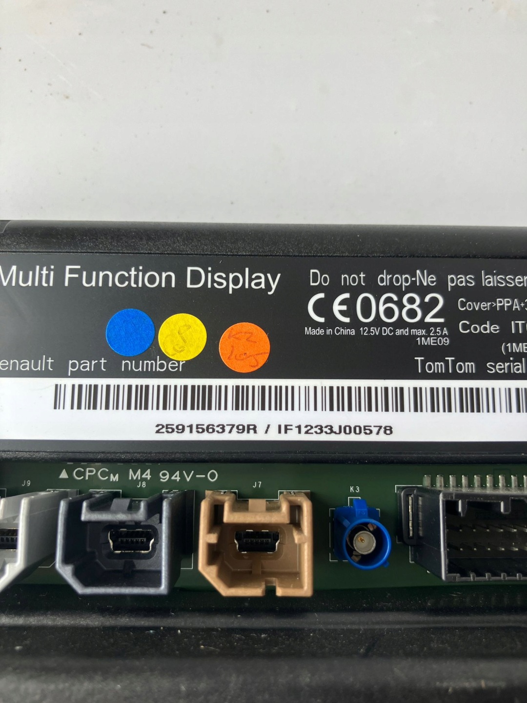 display navigation devices RENAULT ZOE 259156379R