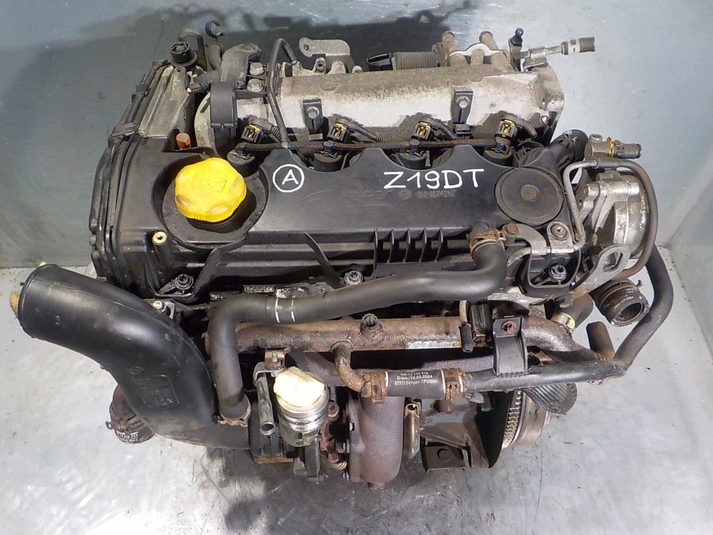 OPEL VECTRA C ASTRA H ZAFIRA B engine complete 1.9 CDTI Z19DT 82 thousand.