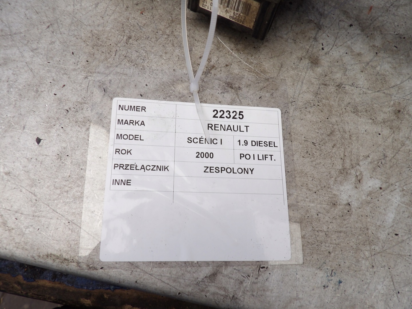 Renault Scenic e DEVIO LUCI TERGICRISTALLO TERGI 7700428203 54034961A