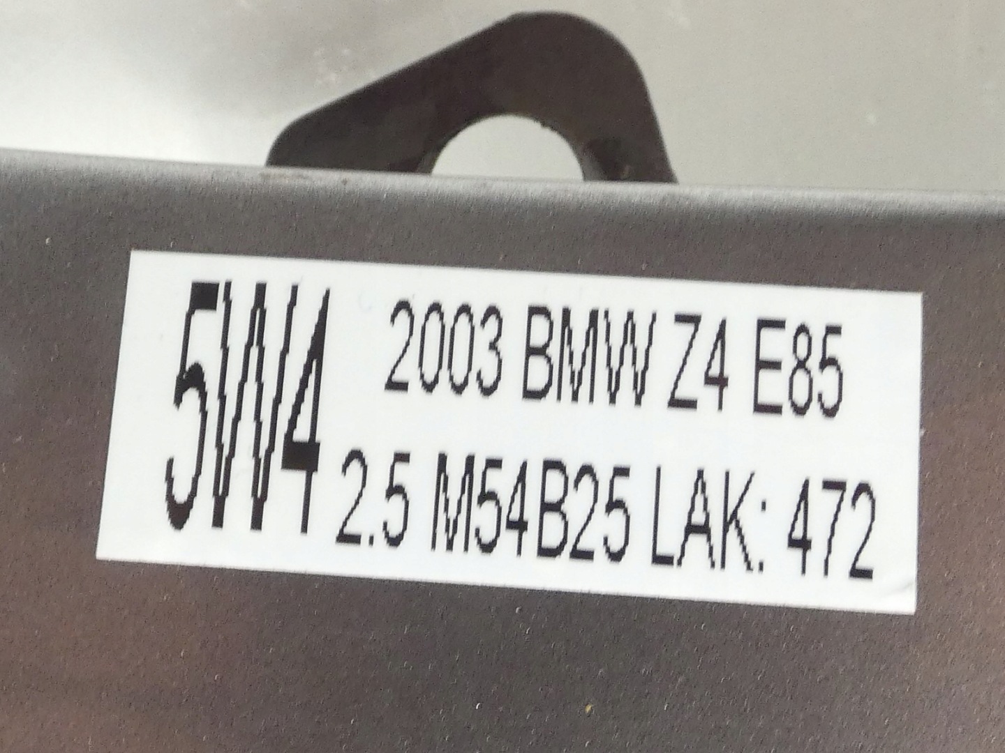 fender right front front BMW Z4 E85 STERLINGGRAU METALL