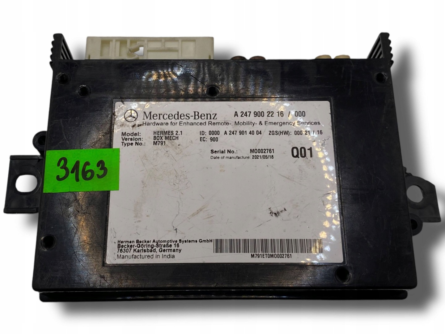 MERCEDES W247 control unit TELEMATIK A2479002216 - $J