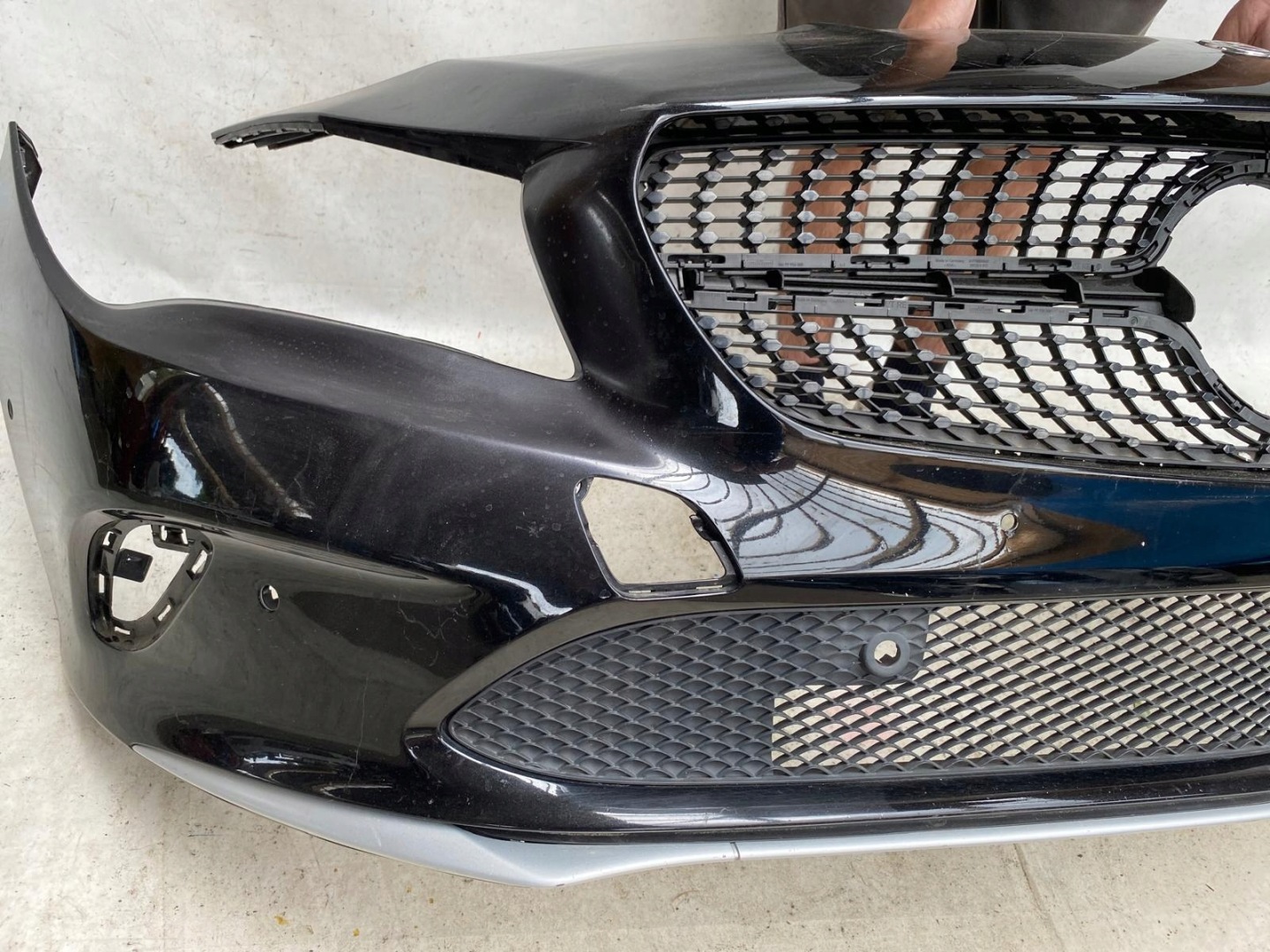 MERCEDES CLA W117 LIFT 16- bumper front front grill grid SPOILER