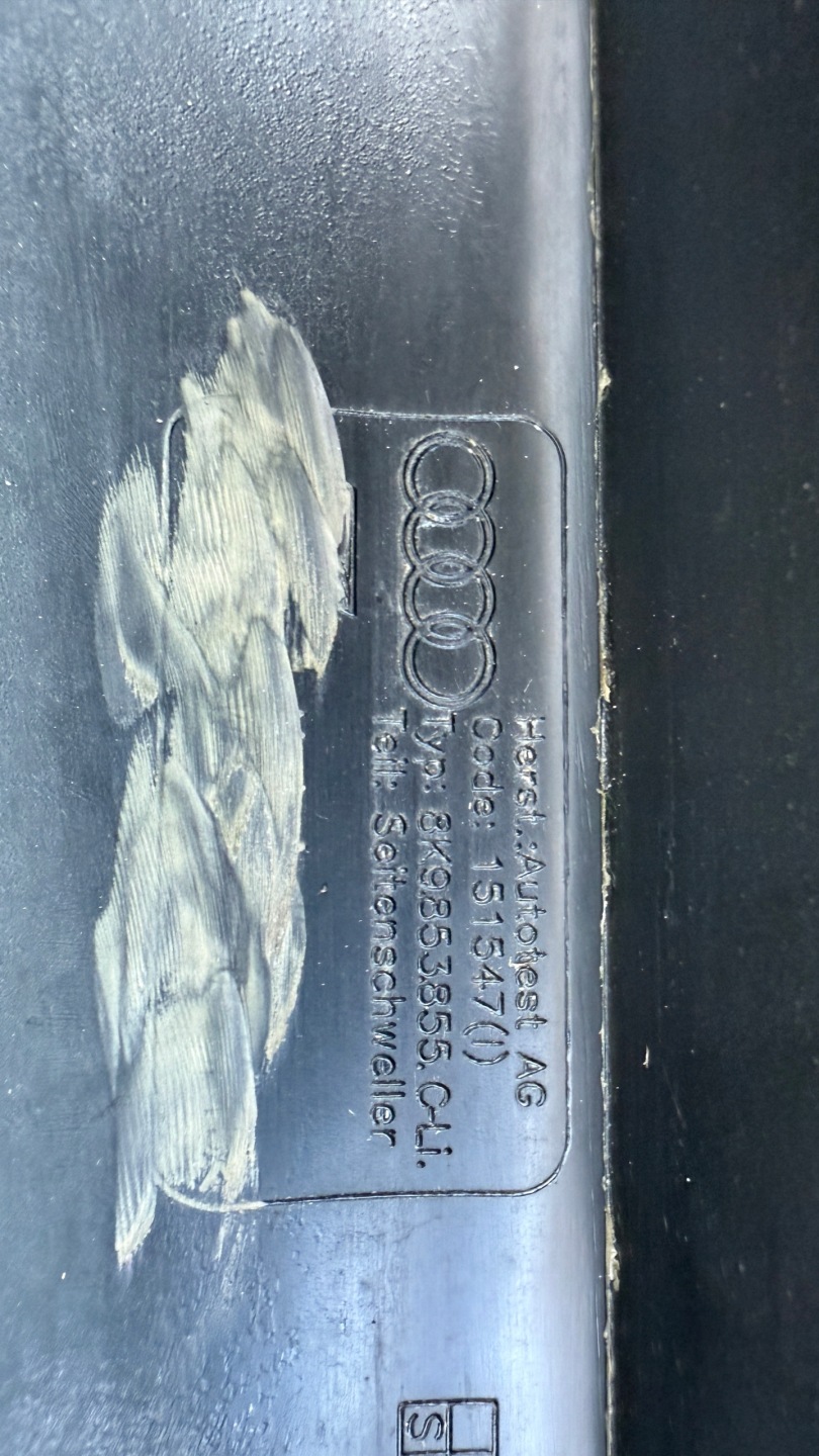 AUDI RS4 2008R+ B8 8K left moulding threshold threshold 8K9853855C E222RS