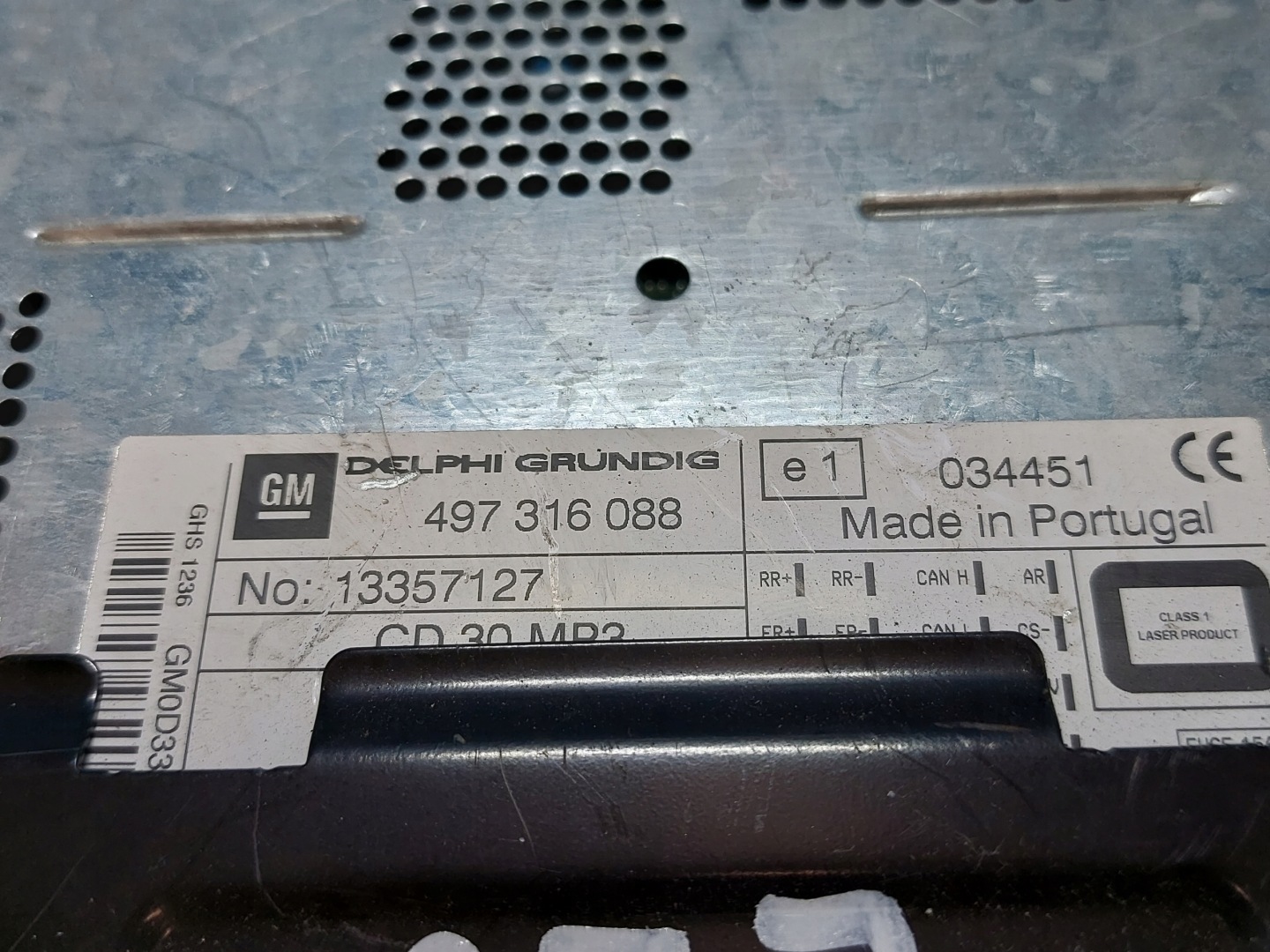 RADIO EKRAN ASTRA H CD30 497316088