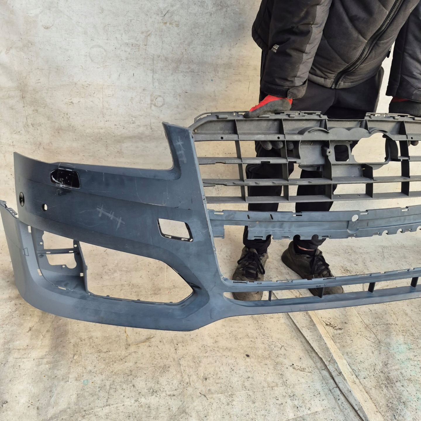 AUDI S8 D4 4H0 LIFT 13- bumper front front SPR PDC 4H0807437K