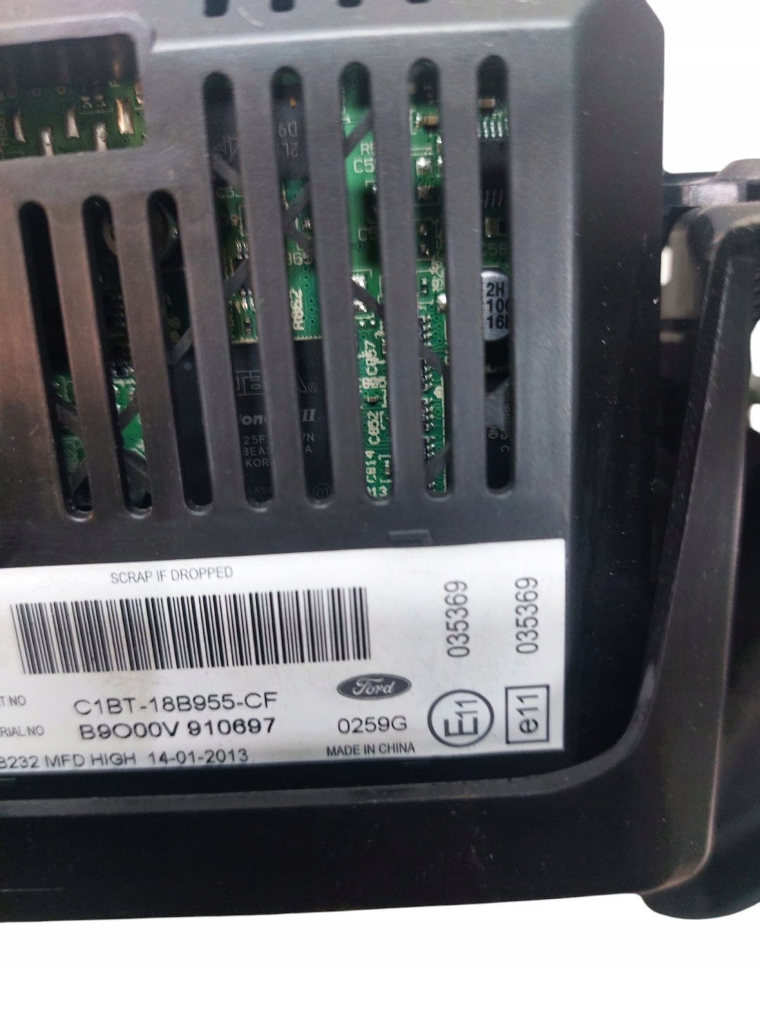 PANEL RADIA navigation devices display FORD B-MAX AV1T-18K811-BB C1BT-18B955-CF