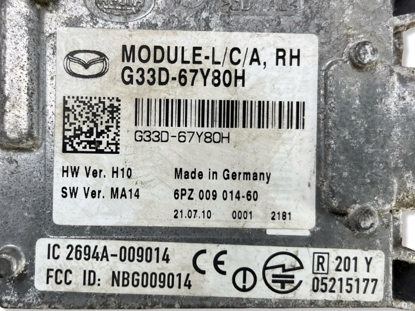 sensor martwego pola right side Mazda CX-7 facelift 2009 G33D-67Y80H