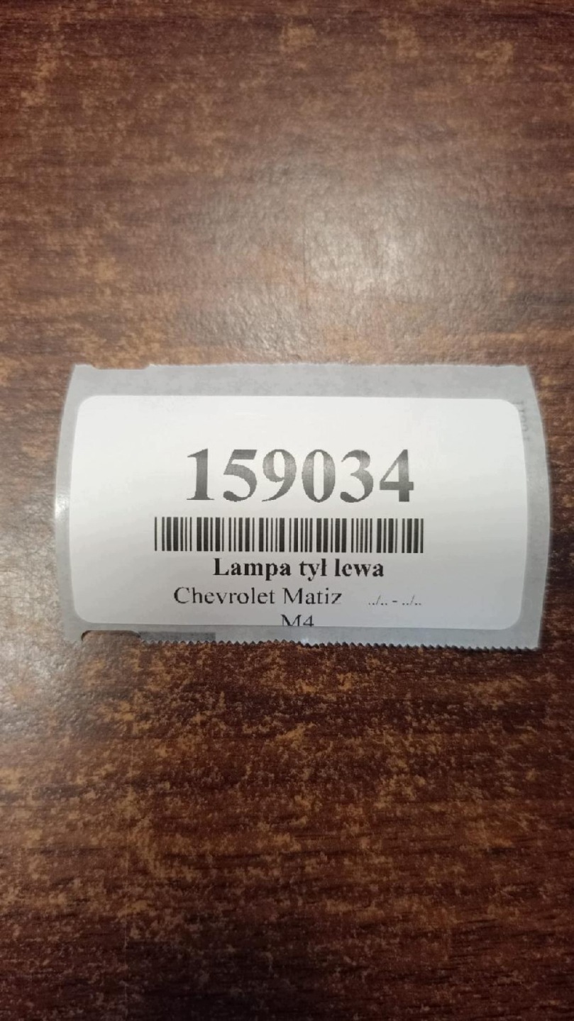 CHEVROLET MATIZ light left rear part