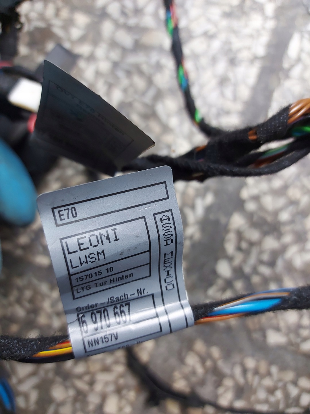 bundle wiring door right rear part BMW X5 E70 7184662 -02 OE EU