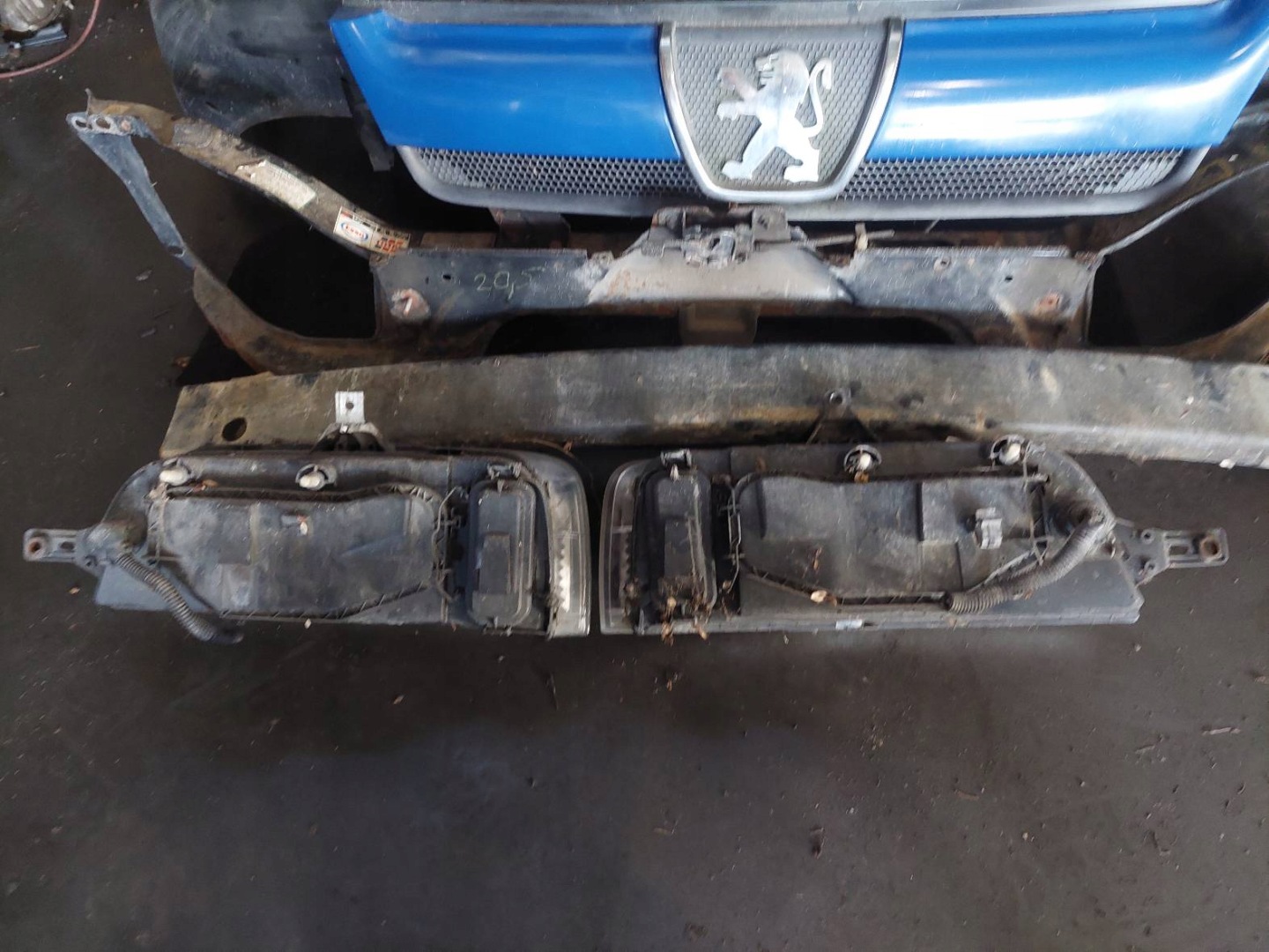 complete front bonnet bumper light PEUGEOT BOXER and LIFT KPV