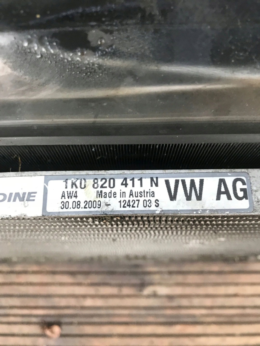 chladič ventilátor KOMPLET VW SKODA AUDI