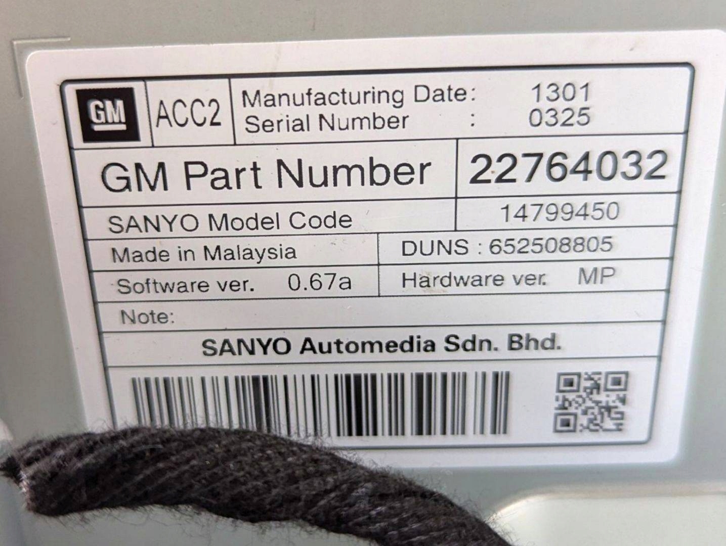 Radio samochodowe Opel Insignia A 2011 22790015